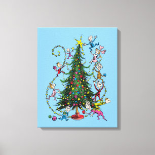 Classic Grinch Whoville Christmas Tree Canvas Print