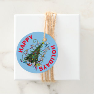 Classic Grinch Whoville Christmas Tree Favour Tags