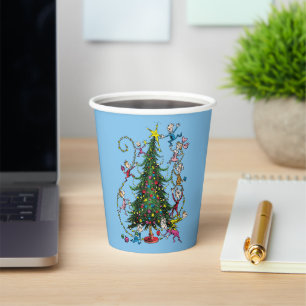 Classic Grinch Whoville Christmas Tree Paper Cups