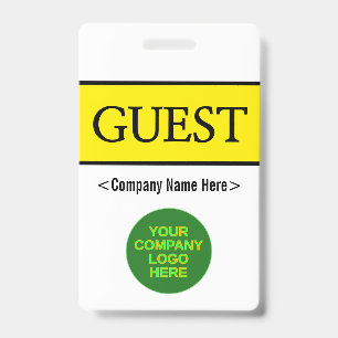 Classic "GUEST" Badge ID Badge