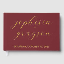 Classic Guestbook, Modern Wedding Guest Book