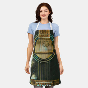 classic guitar gift for dad apron