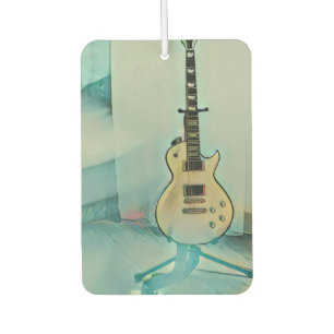 classic guitar gift for dad car air freshener