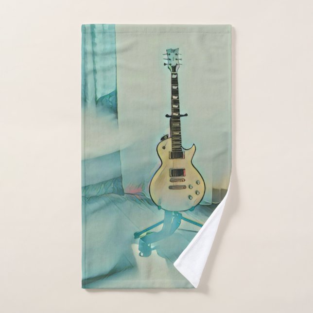 classic guitar gift for dad hand towel (Hand Towel)