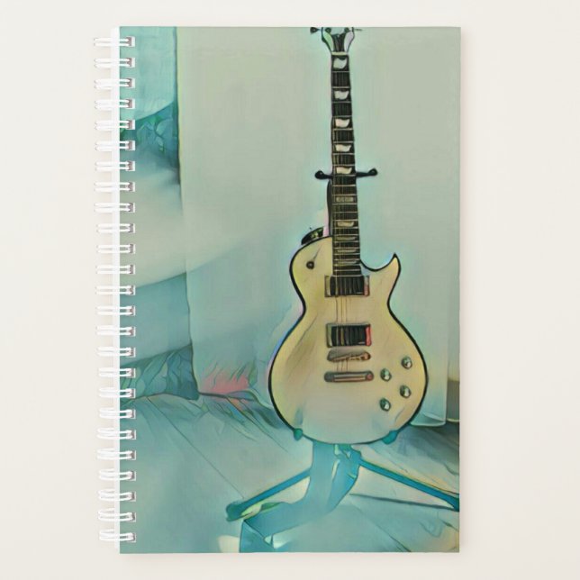 classic guitar gift for dad planner (Front)
