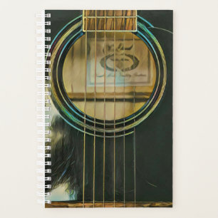 classic guitar gift for dad planner