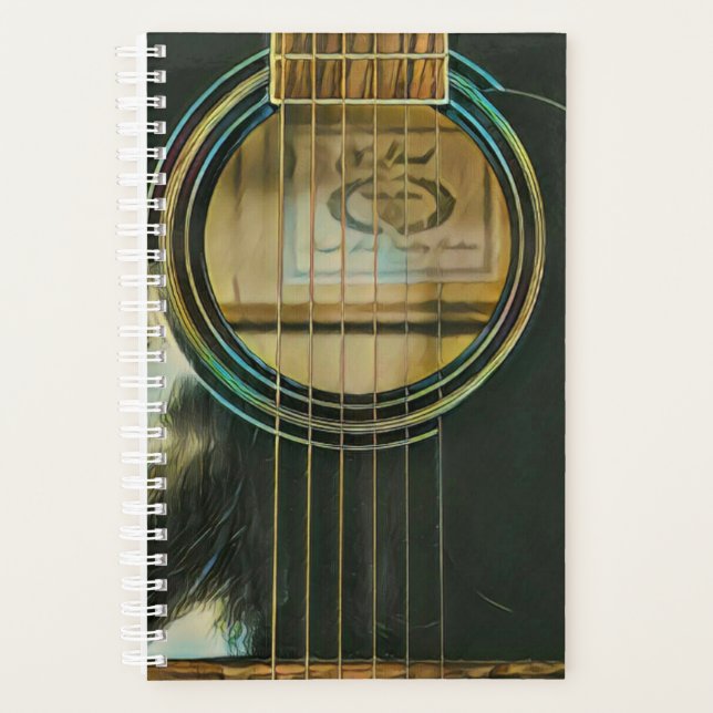 classic guitar gift for dad planner (Front)