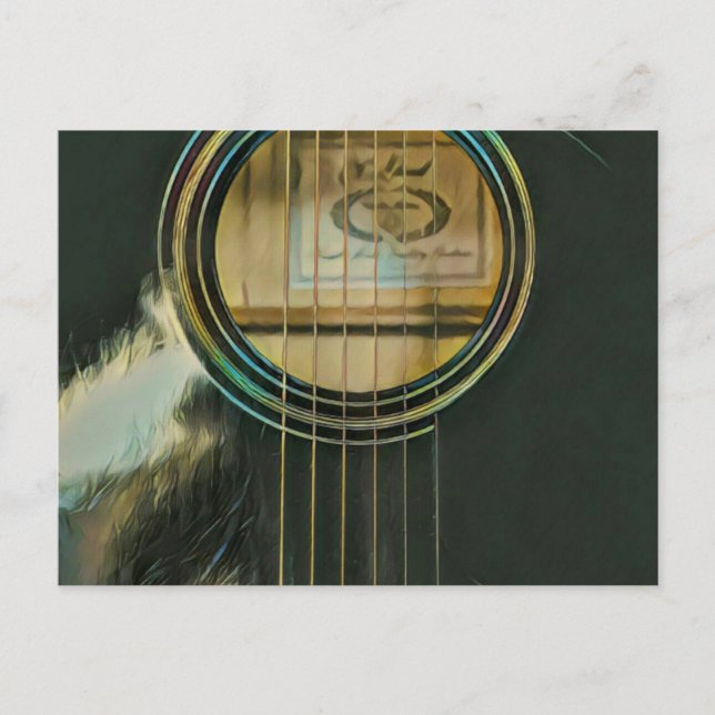 classic guitar gift for dad postcard (Front)