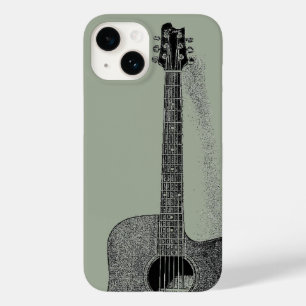Classic Guitar Ink Sketch Pop Art Case-Mate iPhone 14 Case