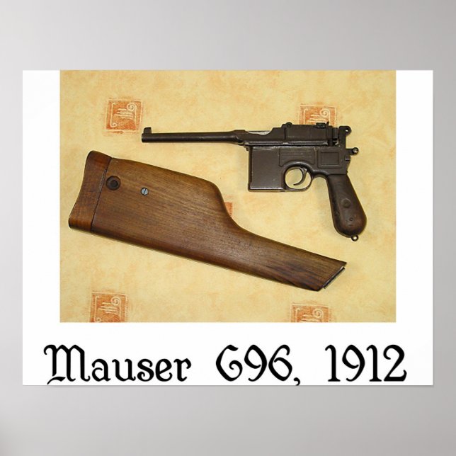 classic guns - Mauser C96 Poster (Front)