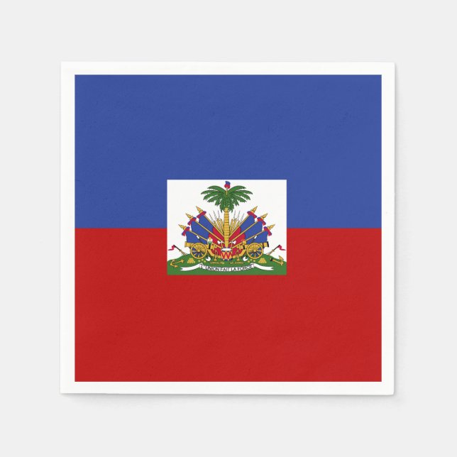 Classic Haitian Flag Napkin (Front)