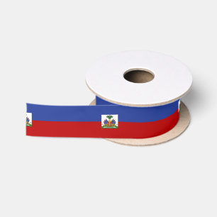 Classic Haitian Flag Satin Ribbon