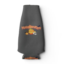 Classic Halloween bottle Cooler with Zip