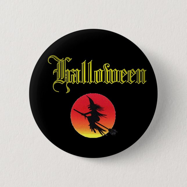 Classic Halloween Design. 6 Cm Round Badge (Front)