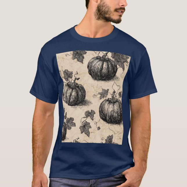 Classic Halloween Pumpkins T-Shirt (Front)