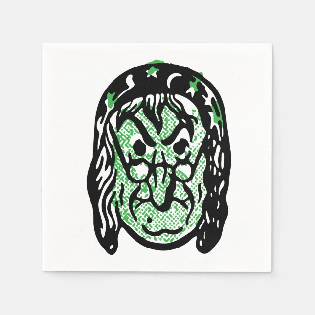 Classic Halloween Witch Napkin (Front)