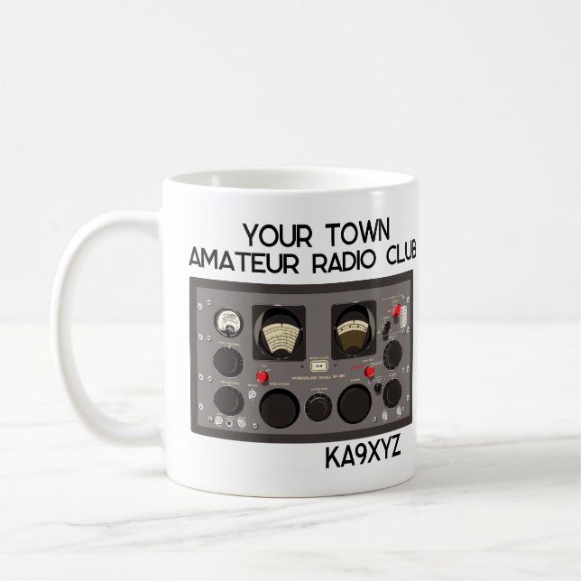 Classic Hammarlund SP-600 Radio Receiver Coffee Mug (Left)