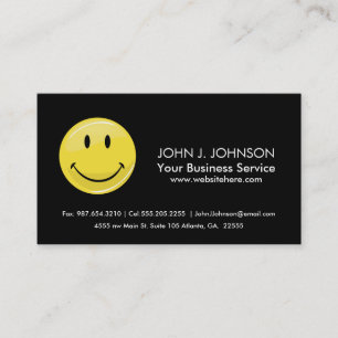Classic Happy Face Business Card