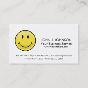 Classic Happy Face Business Card