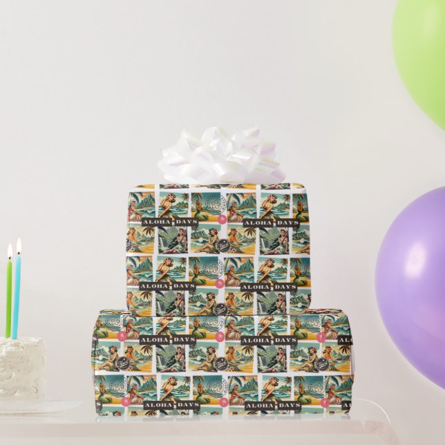 Classic Hawaiian Aloha Gift Wrap (Party Gifts)