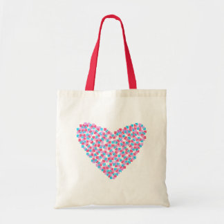 Classic Heart of Squares tote Bag