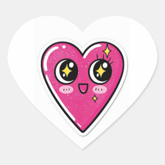 Classic Heart Shape Sticker | Cute Minimalist Love