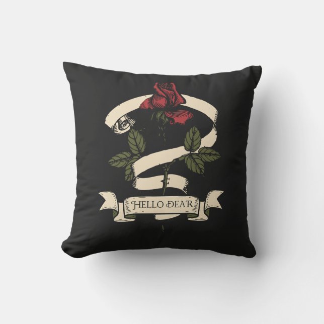 Classic hello dear  cushion (Front)