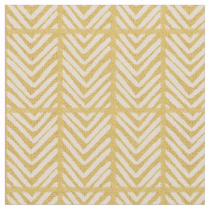 Classic herringbone tweed print - neutral butter  fabric