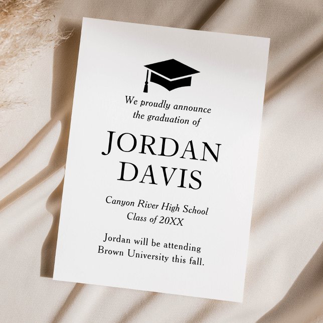 Classic High School Graduation Announcement (Creator Uploaded)