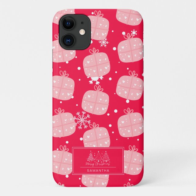 Classic Holiday Pattern-Christmas Present (1) Case-Mate iPhone Case (Back)