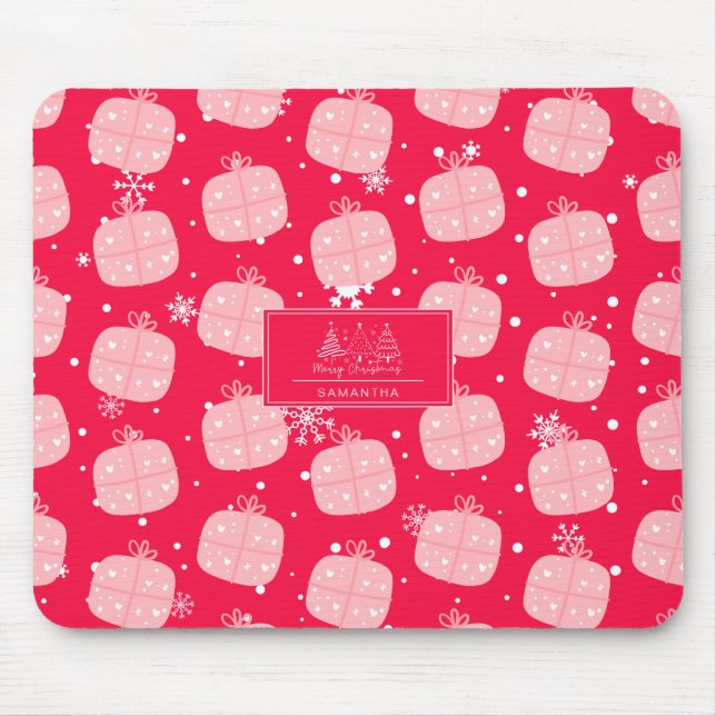 Classic Holiday Pattern-Christmas Present (1) Mouse Pad (Front)