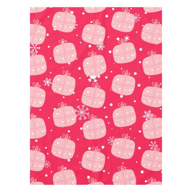 Classic Holiday Pattern-Christmas Present (1) Tablecloth (Front)