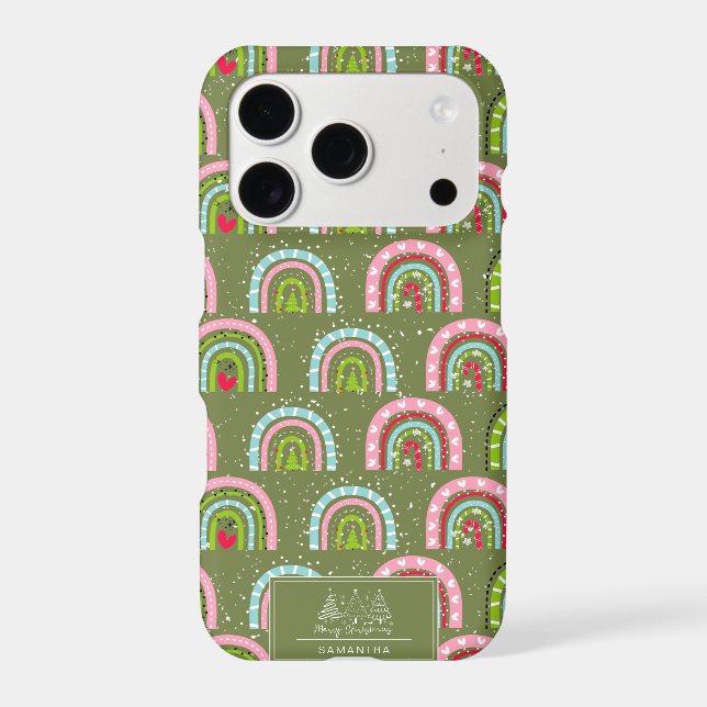 Classic Holiday Pattern- Colourful Rainbow (Back)