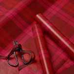 Classic holiday plaid bold red pink Christmas Wrapping Paper<br><div class="desc">This classic red plaid is the perfect touch for your Christmas gifts! Keep it simple with this bold tartan inspired pattern that coordinates with the Lea Delaveris Design classic holiday plaid collection. Coordinating gift tags and stickers also available and other colours too!</div>
