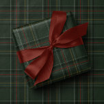Classic holiday plaid hunter green Christmas Wrapping Paper<br><div class="desc">This stylish holiday wrapping paper features a classic Christmas plaid in rich hunter green with maroon, navy blue, gold and white. This beautiful elegant holiday gift wrap design is on trend with the moody tartan look this holiday season and is a perfect coordinating design for all your Christmas gifts. Go...</div>