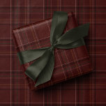 Classic holiday plaid stylish maroon Christmas Wrapping Paper<br><div class="desc">This stylish holiday wrapping paper features a classic Christmas plaid in rich dark maroon red with green, navy blue, gold and white. This beautiful elegant design is on trend with the moody tartan look this holiday season and is a perfect coordinating design for all your Christmas gifts. Go for the...</div>