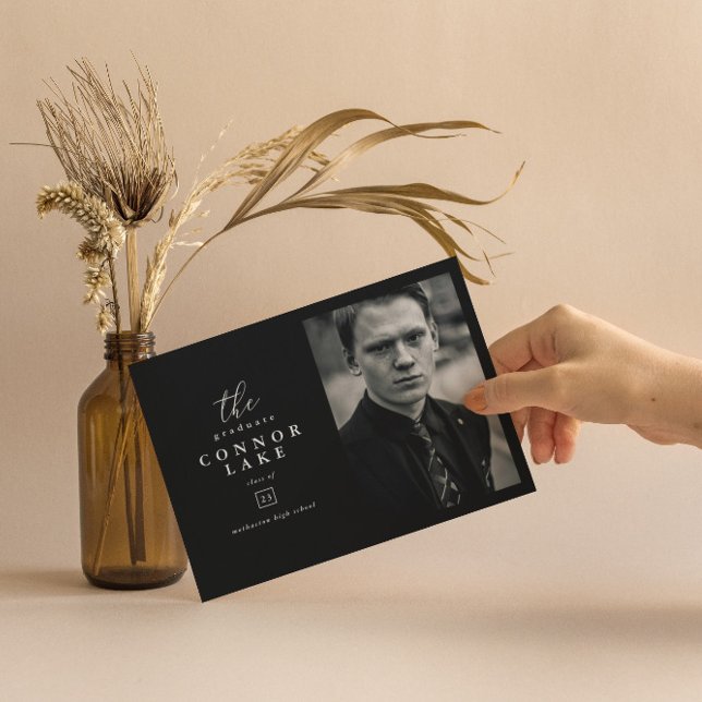 Classic Horizontal Photo Graduation Party Invitation (Creator Uploaded)