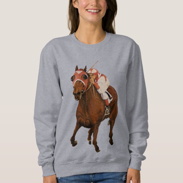 Classic Horse Race Seabiscuit over War Admiral Sweatshirt (Front)