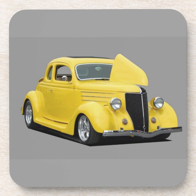 Classic Hot-Rod Car Coaster (Front)