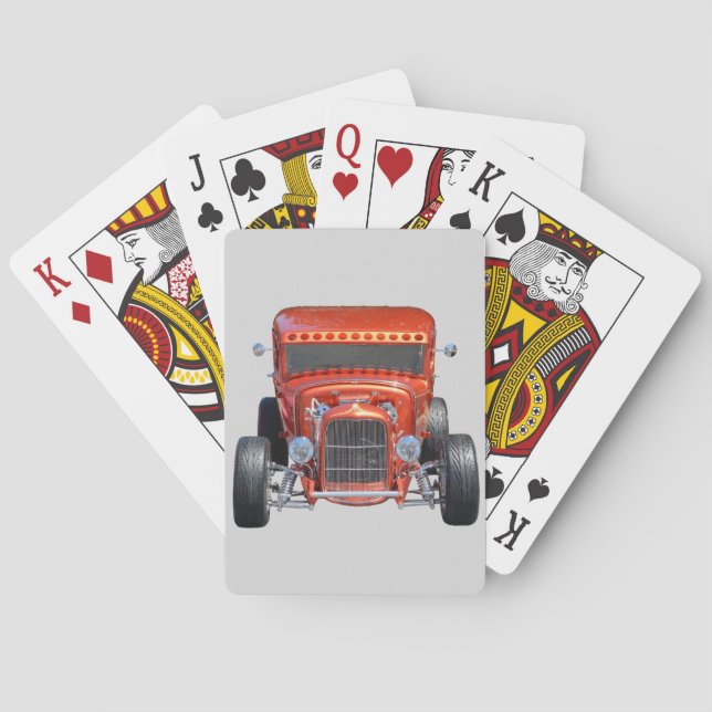Classic hot rod playing cards (Back)