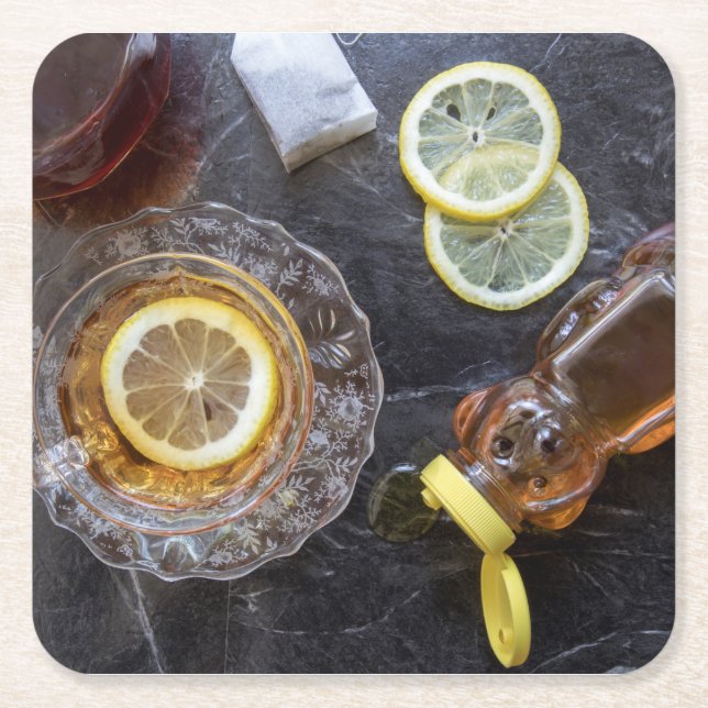 Classic Hot Toddy Square Paper Coaster (Front)