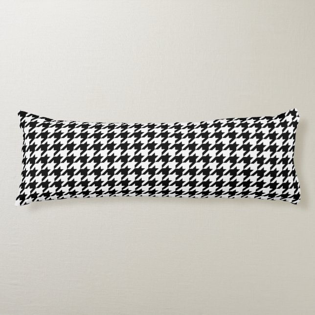Classic houndstooth pattern Dogstooth check design Body Cushion (Front)