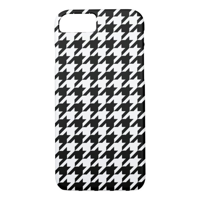 Classic houndstooth pattern Dogstooth check design Case-Mate iPhone Case (Back)