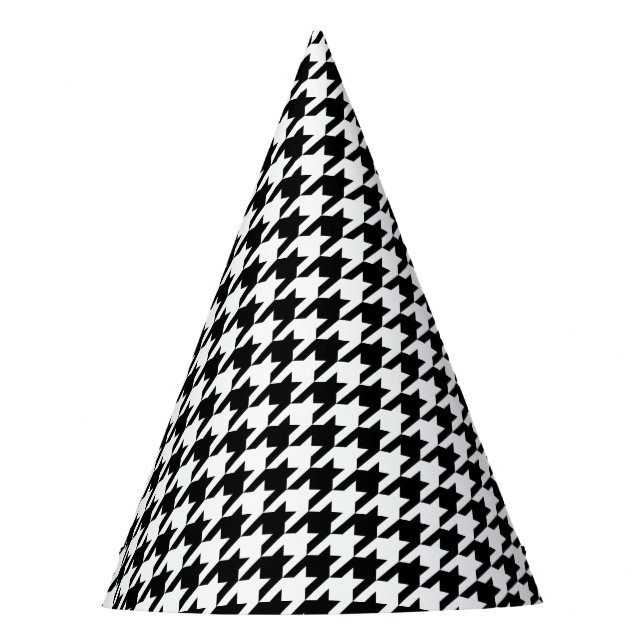 Classic houndstooth pattern Dogstooth check design Party Hat (Front)