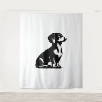 Classic Hunting Dog Vintage Dachshund Drawing