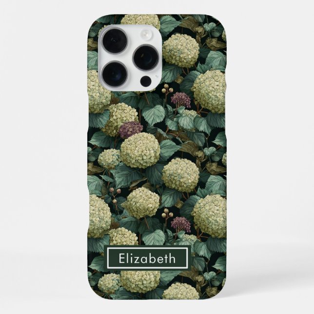 Classic hydrangea Name Iphone Case for Girlfriends (Back)