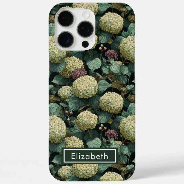 Classic hydrangea Name Iphone Case for Girlfriends (Back)