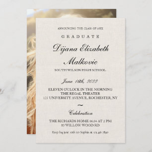 Classic I Canva Graduation Invitation