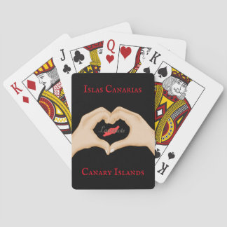 Classic I Love Lanzarote Poker Letters Playing Cards