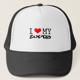 Classic "I Love My Supra" design Trucker Hat